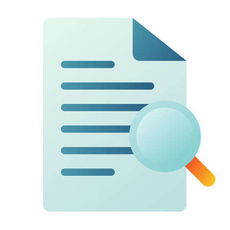 searching find document search single isolated icon with smooth style vector illustrationのイラスト素材