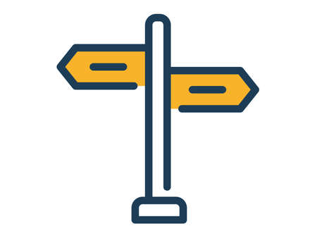 signboard single isolated icon with dash or dashed line style vector illustrationのイラスト素材