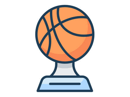 tournament award single isolated icon with filled line style vector illustrationのイラスト素材