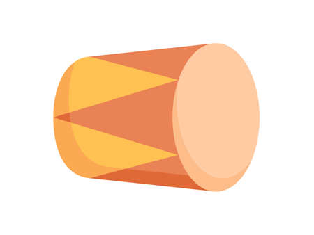 bedug or drum single isolated icon with flat style vector illustrationのイラスト素材