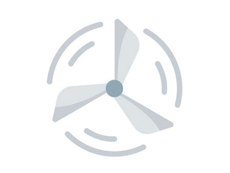 wind energy single isolated icon with flat style vector illustrationのイラスト素材