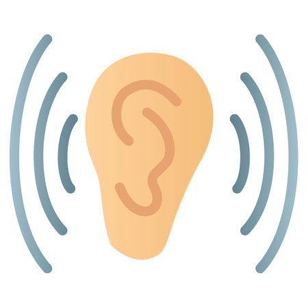 listen or hear ears communication single isolated icon with smooth style vector illustrationのイラスト素材