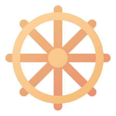 control steering wheel charge single isolated icon with smooth style vector illustrationのイラスト素材