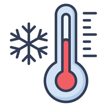 temperature winter warm christmas single isolated icon with filled line style vector illustration