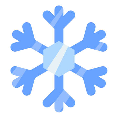 snow frost winter single isolated icon with flat style vector illustrationのイラスト素材