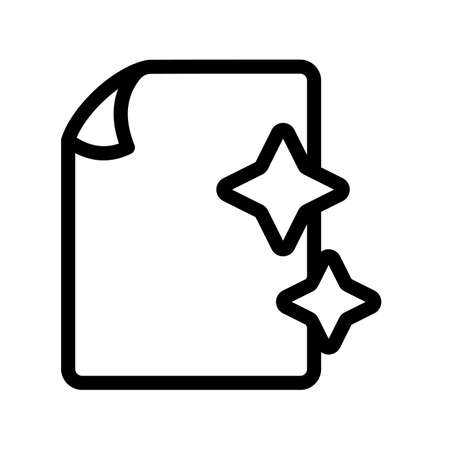 new document file paper blank single isolated icon with outline style vector illustrationのイラスト素材