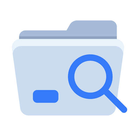 find folder empty state single isolated icon with flat style vectorのイラスト素材