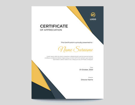 Vertical gold and black shapes certificate design template
Vertical gold and black shapes certificate designのイラスト素材