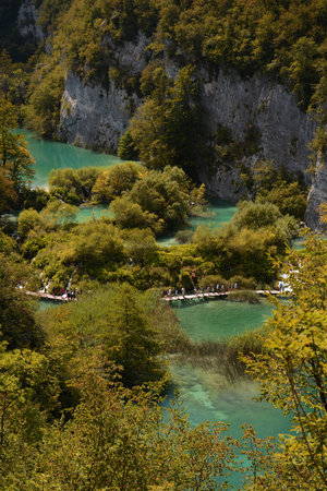The Great Waterfall in Croatiaの写真素材