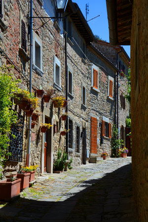 Cortona. Arezzoの写真素材