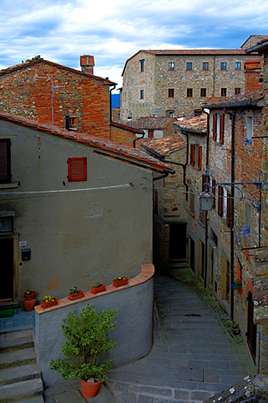 Anghiari. A wonderful country in tuscanyの写真素材