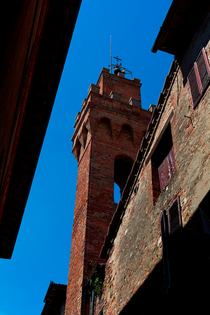 Buonconvento, a pretty hamlet near Sienaの写真素材