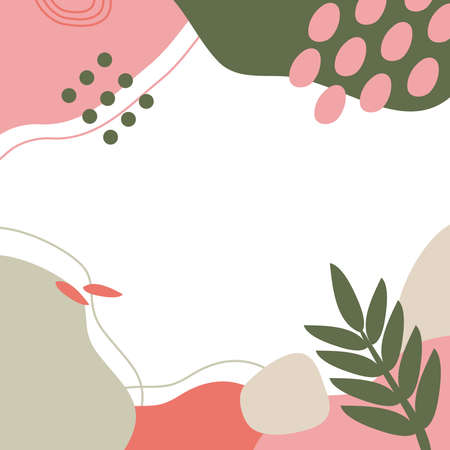 Boho abstract style background pattern