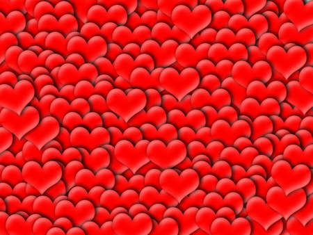 Background full of red hearts