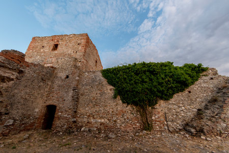View of the ancient Abbey of Sant'Agata Martire in Puglia - Italyの写真素材