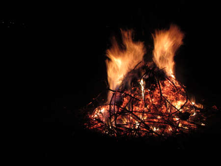 Photo of a fireのeditorial素材