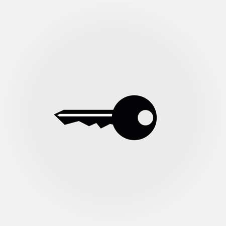 Key Icon in trendy flat style isolated on gray background.のイラスト素材