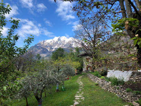 Adamello natural park. Cedegolo, Italy.の写真素材