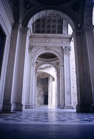 Bergamo Cathedral also known as the Basilica of Saint Alexander. Alta, Bergamo, Italyのeditorial素材