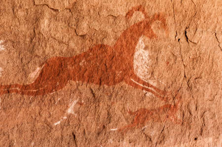 Prehistoric Petroglyphs - Rock Art - Akakus (Acacus) Mountains, Sahara, Libya