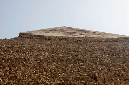 Giza, Egypt - April 13 2008: The Pyramid of Khafre or Chephren in the archeological site of Giza. Egypt.のeditorial素材
