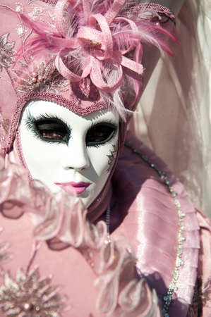 VENICE, ITALY - Febrary 20 2020: The masks of the Venice carnival 2020のeditorial素材