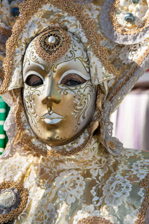VENICE, ITALY - Febrary 20 2020: The masks of the Venice carnival 2020のeditorial素材