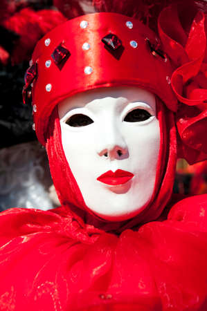 VENICE, ITALY - Febrary 20 2020: The masks of the Venice carnival 2020のeditorial素材
