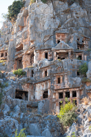 Demre, Turkey - September 23 2023 - The ruins of the ancient Hellenic city of Myraのeditorial素材