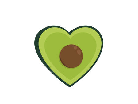 Avocado heartのイラスト素材