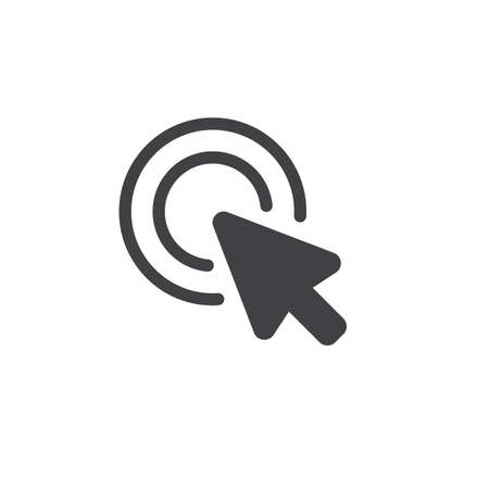 arrow clicking iconのイラスト素材