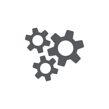 gears icon vectorのイラスト素材