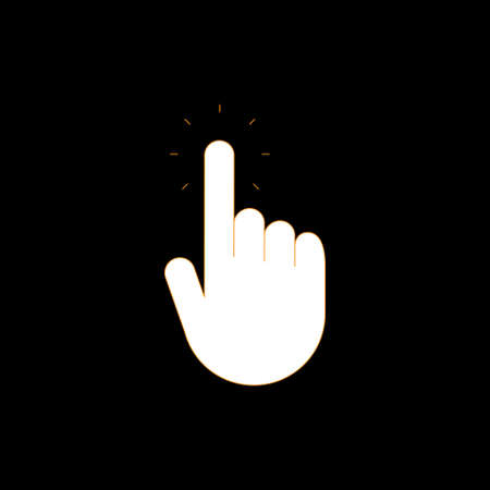 Click hand iconのイラスト素材