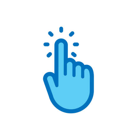 Click hand iconのイラスト素材