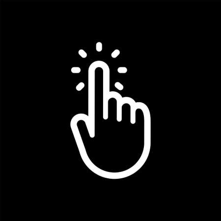 Click hand iconのイラスト素材
