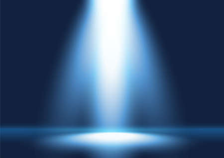 Spotlight shining on empty stage backgroundのイラスト素材