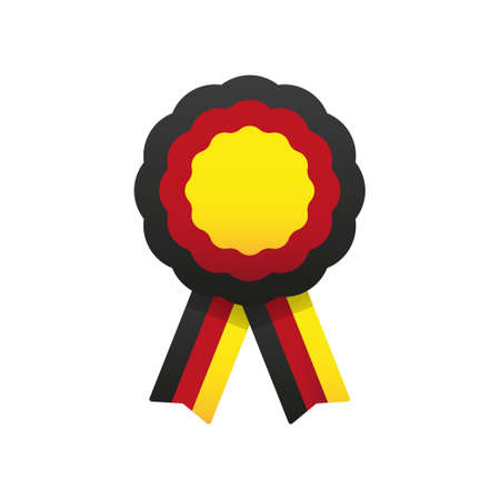Rosette with ribbon iconのイラスト素材