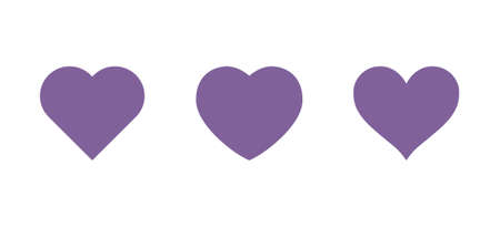 Love symbol, heart iconsのイラスト素材