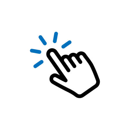 Hand clicking icon