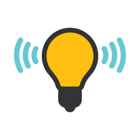 Light Fidelity, wireless communication technology by led, li-fi vector iconのイラスト素材