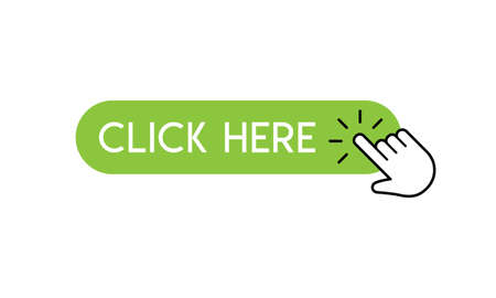 Clicking hand on click button, pointer vector iconのイラスト素材