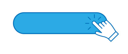 Click button with hand iconのイラスト素材