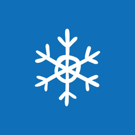 Hand drawn snowflake vector iconのイラスト素材