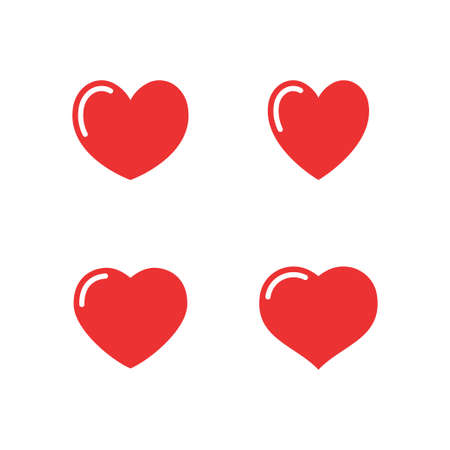 Heart icon collection, love symbolsのイラスト素材