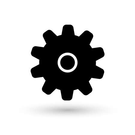Gear vector icon, cogwheel pictogram. Settings symbol.のイラスト素材