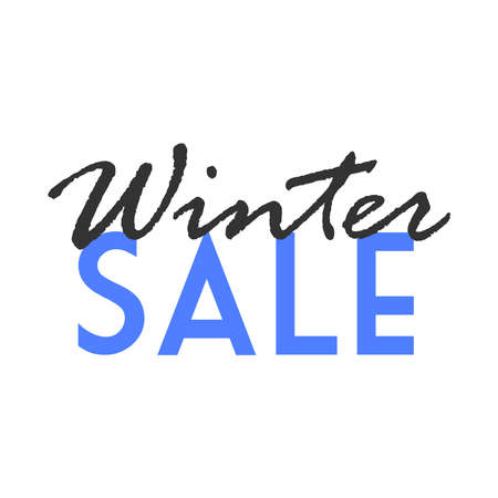 Winter sale season banner. Design for special offers and promotions in december.のイラスト素材