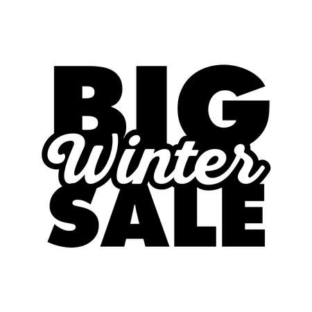 Winter sale season banner. Design for special offers and promotions in december.のイラスト素材