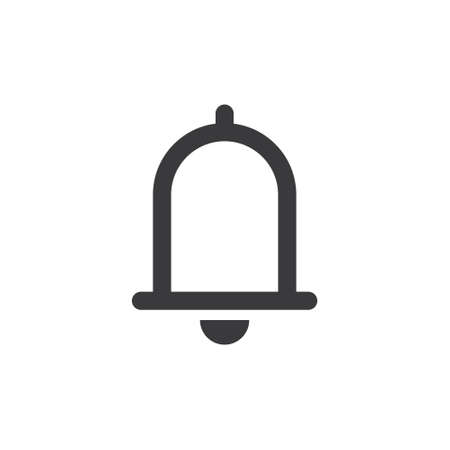 Bell icon vector. Notification symbol.のイラスト素材