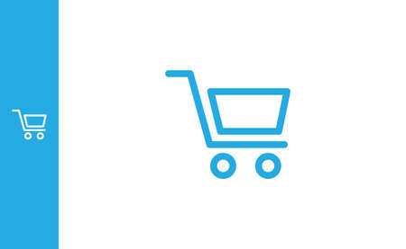 Vector Shopping Cart, online commerce symbol. Internet buy pictogram.のイラスト素材