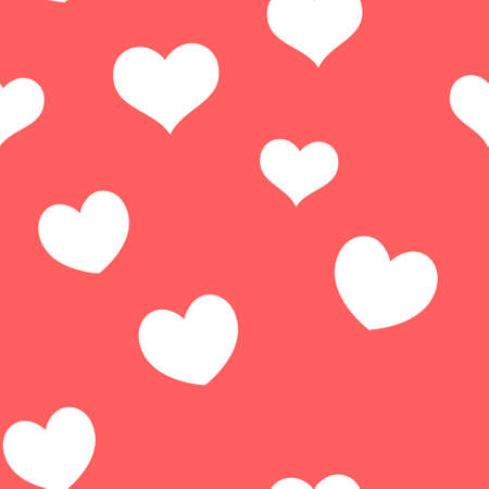 Seamless pattern of hearts. Universal print. Loopable love texture. Romantic background for designs.のイラスト素材